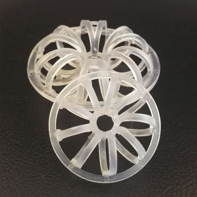 Plastic Random Packing PVC Teller Rosette Ring 47mm For Stripping Service