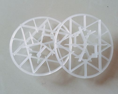 Columna de anillo de copo de nieve de plástico 90 mm para absorción de HCl en varios procesos